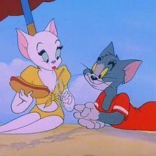 Схема вышивки «том и джерри»