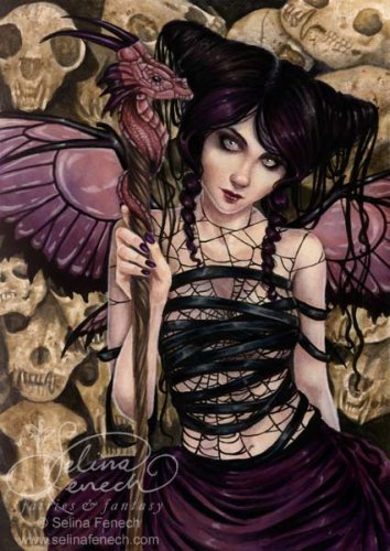 Selina Fenech - девушка, фентези, темная - оригинал