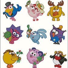 Схема вышивки «№ 49 смешарики»