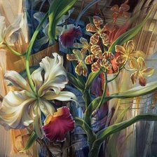 Схема вышивки «Цветы»