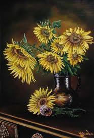 подсолнухи - натюрморт - оригинал