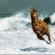 Схема вышивки «конь»