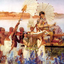 Схема вышивки «библейские мотивы "нахождение Моисея"»