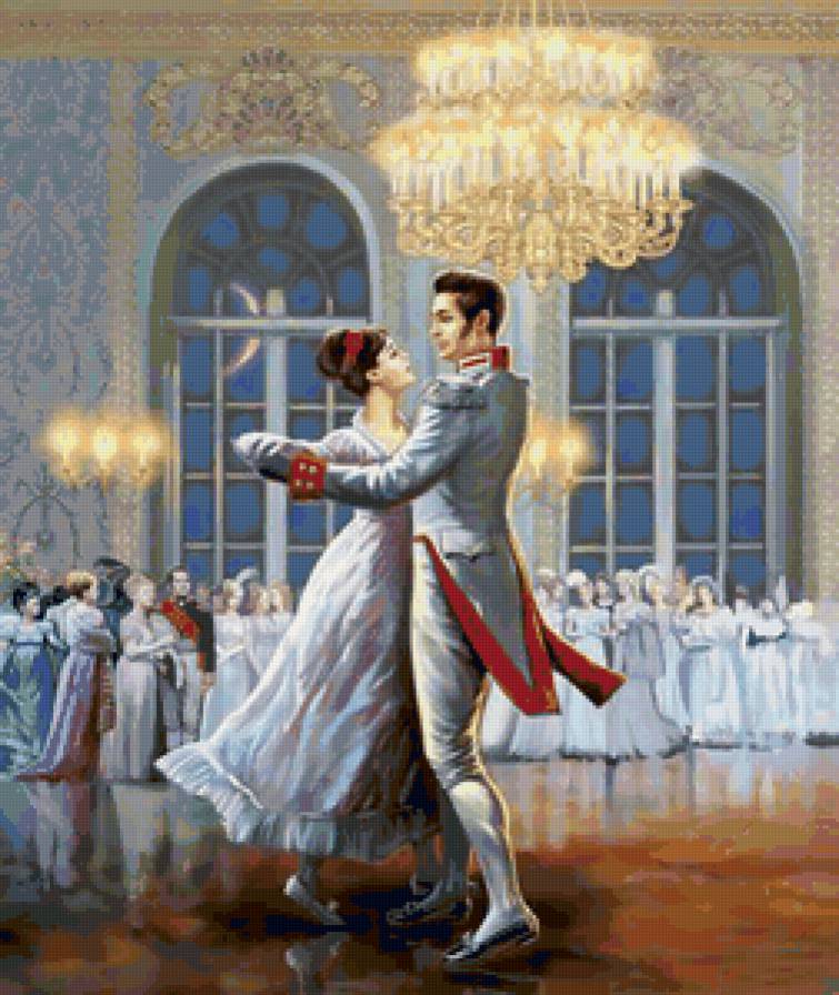 Бал - она, светский вечер.бал, он, танец - предпросмотр