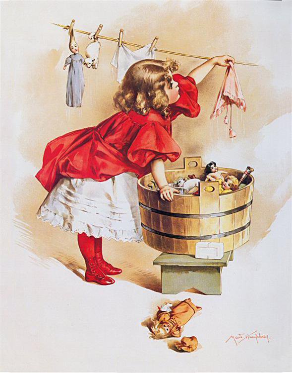 - Children Portrait - 001 - корпулентность, ретро, girl, maud humphrey, дети, kids - оригинал