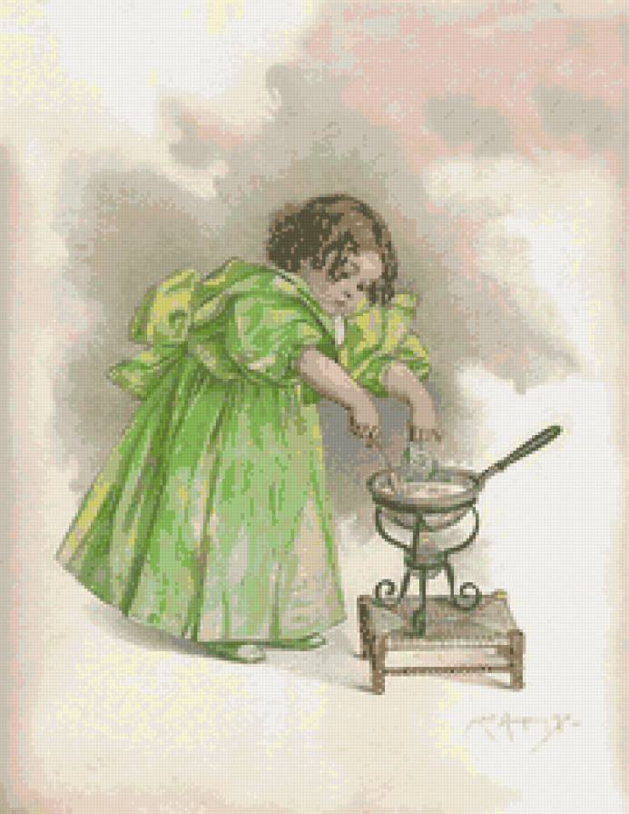 - Children Portrait - 006 - kids, дети, ретро, корпулентность, maud humphrey, girl - предпросмотр