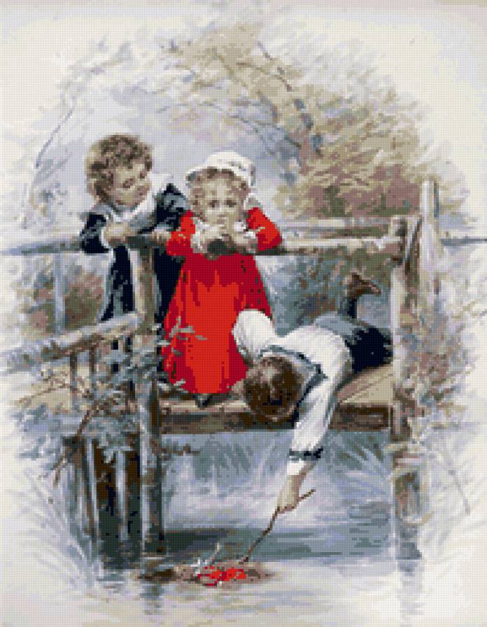 - Children Portrait - 007 - ретро, maud humphrey, дети, girl, boy, корпулентность, kids - предпросмотр