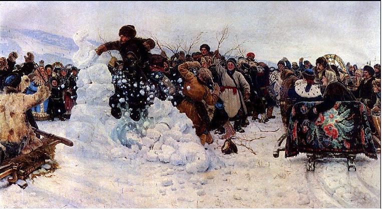 праздник масленица - живопись - оригинал