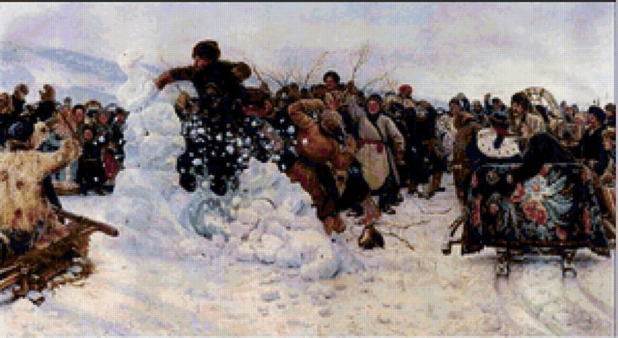 праздник масленица - живопись - предпросмотр