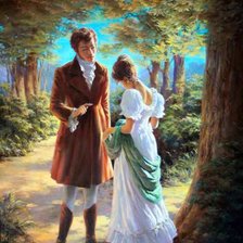 Схема вышивки «Письмо Татьяны к Онегину»