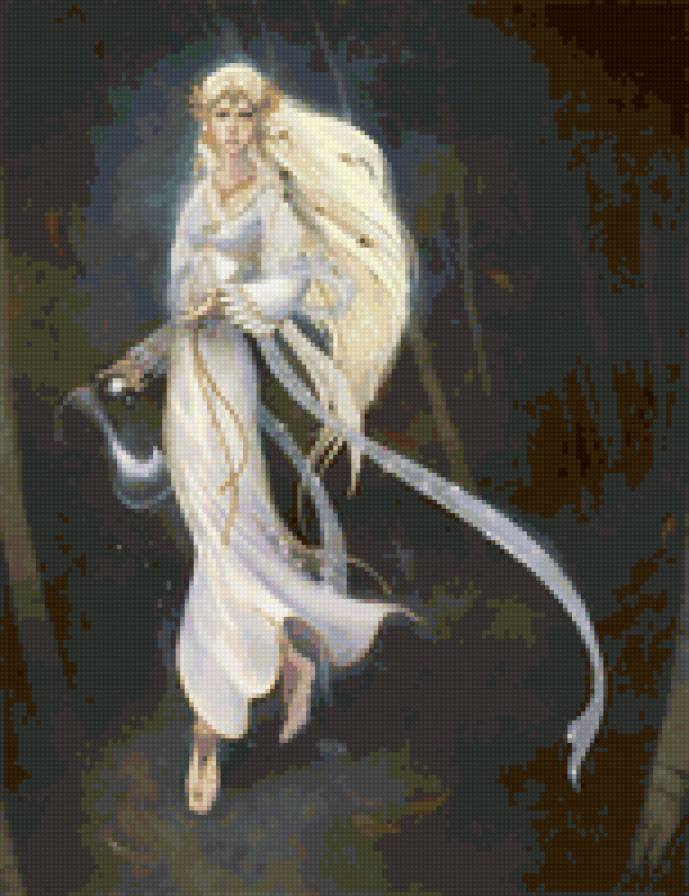 Галадриэль-2 (усложнённый вариант) - галалдриэль, лориен, властелин колец, lotr, элберет, владычица. - предпросмотр