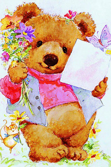 Медвежонок - медвежонок, подарки, мышка, детки, детские сюжеты, медвежата - оригинал