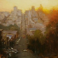 Схема вышивки «рассвет»