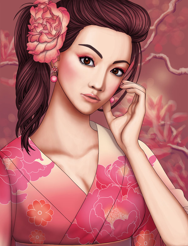 №57113 - девушка, живопись, картина, искусство, люди - оригинал