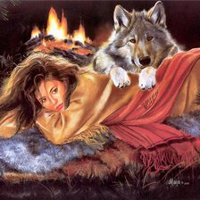 Схема вышивки «индейка»