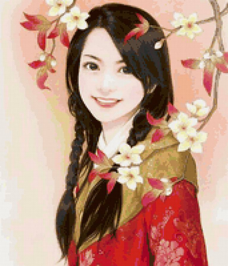 восток - портрет, девушки, женский образ, картина - предпросмотр