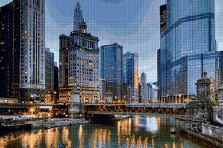 Чикаго - город, чикаго, мост - предпросмотр