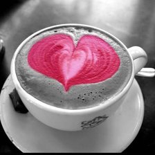 Схема вышивки «чашка с любовью»