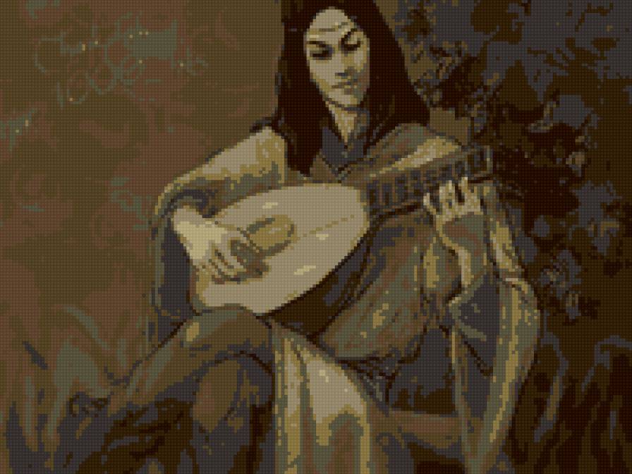 Эльф - властелин колец, юноша, лютня, толкин, эльф, мужчина - предпросмотр