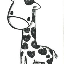 Схема вышивки «Жираф»