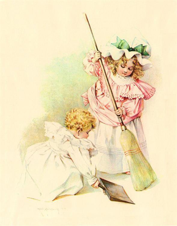 - Children Portrait - 009 - дети, kids, maud humphrey, корпулентность, ретро - оригинал