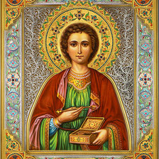 Схема вышивки «Св. Целитель Пантелеймон»