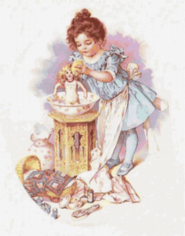 - Children Portrait - 013 - корпулентность, ретро, girl, дети, kids, maud humphrey - предпросмотр