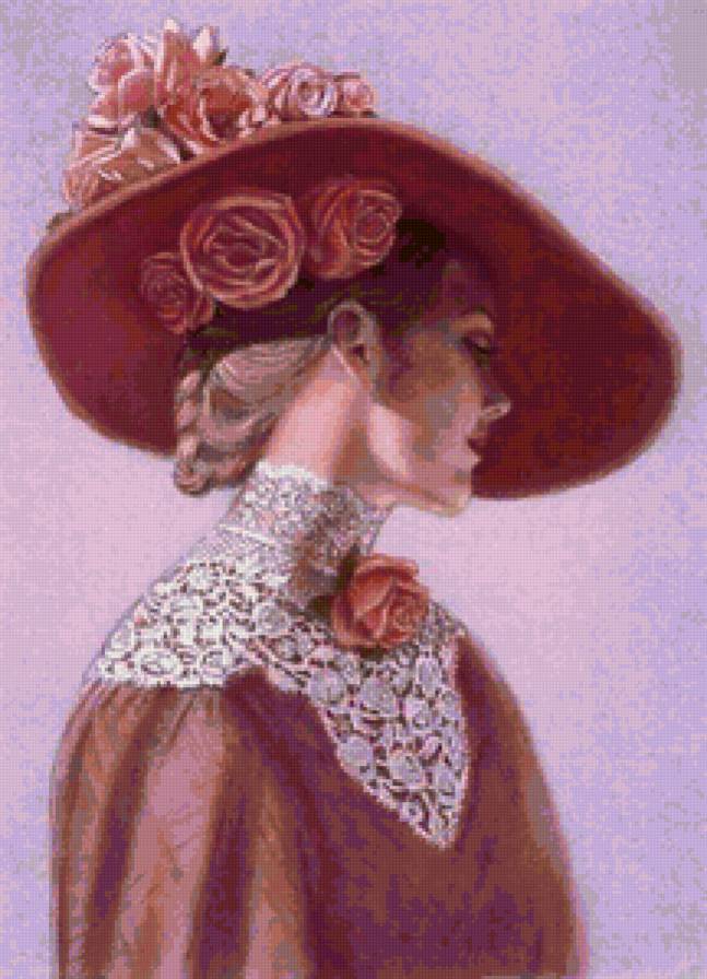 №57840 - живопись, девушка, портрет - предпросмотр