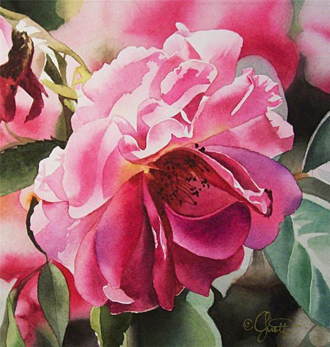 розы - живопись, розы, цветы - оригинал