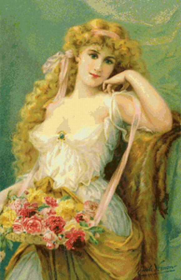 дама - каренский образ, дамы, девушка, женщина, девушки - предпросмотр