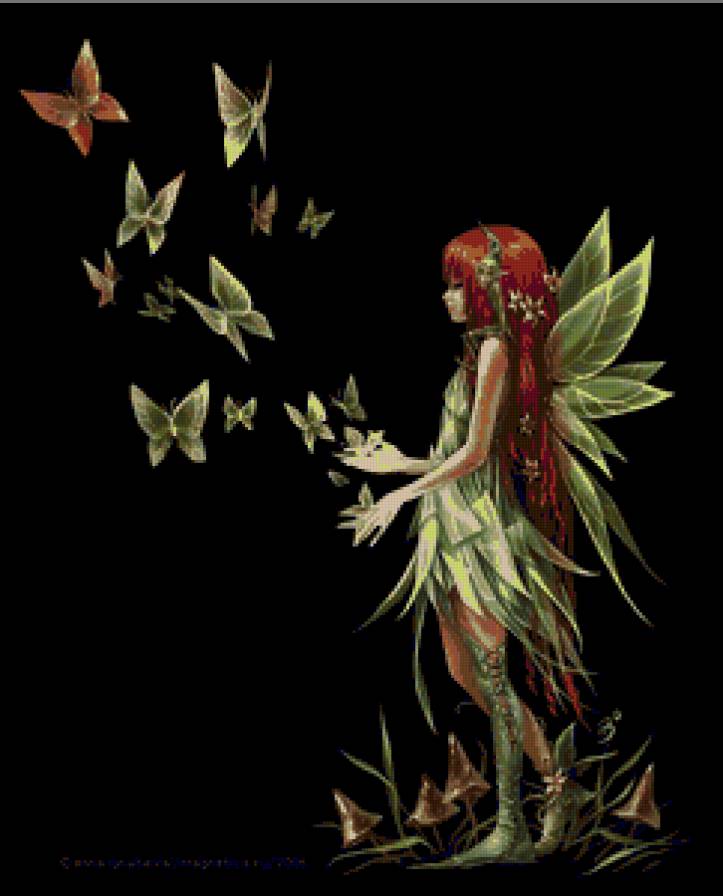 фея с бабочками - феи - предпросмотр