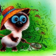 Схема вышивки «котя»