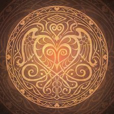 Схема вышивки «Heart print 05»