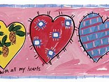 Схема вышивки «Heart print 06»