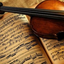 Схема вышивки «ноты»