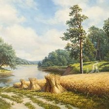 Схема вышивки «Снопы М. Сатаров»