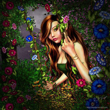 Схема вышивки «фея»