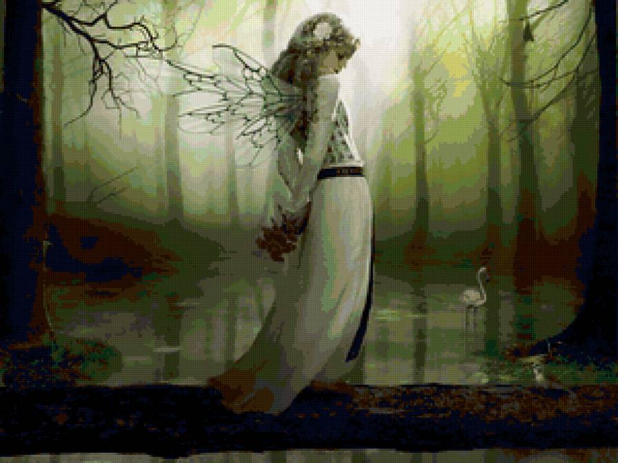 девушка - фея, девушка - предпросмотр