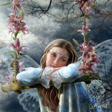 Схема вышивки «фея»