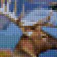 Предпросмотр схемы вышивки «Олень на берегу реки» (№58520)
