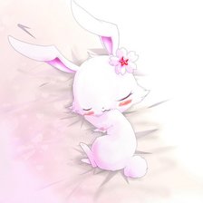 Схема вышивки «Белый кролик»