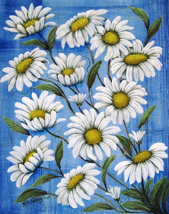 Ромашковое панно - панно, цветы, ромашки, ромашка, флора, букет, полевые цветы - оригинал