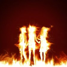 Схема вышивки «Огненные девушки»