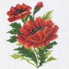 Схема вышивки «маки 15»