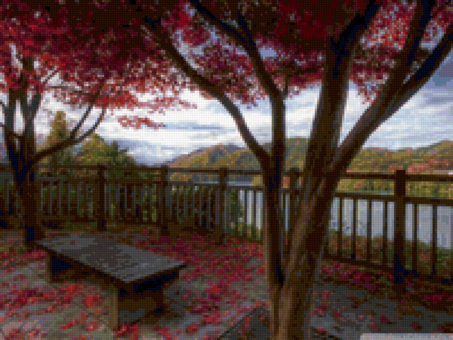 Осень - деревья, осень, природа, листья - предпросмотр