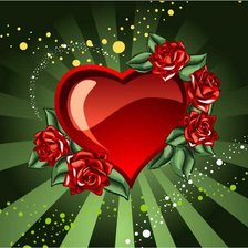 Схема вышивки «сердце»