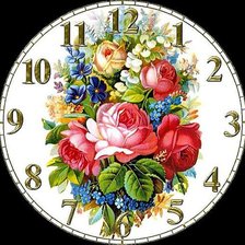 Схема вышивки «часы»