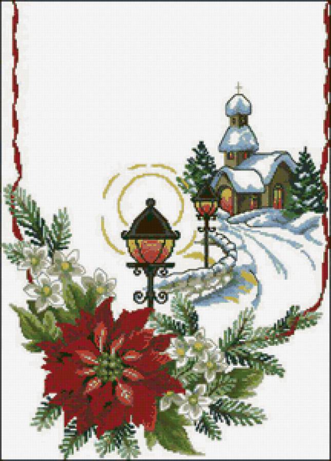 Рождество - рождество, фонарь, новый год, зима - предпросмотр