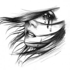 Схема вышивки «девушка»