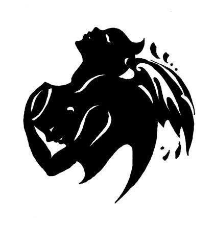 силуэт - черно-белое, силуэт - оригинал